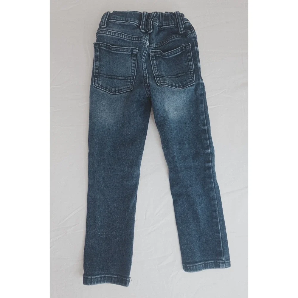 Cat & Jack Girls 5 Distressed super stretch skinny‎ jeans adjustable waist